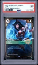 2025 RIFTBOUND: LEAGUE OF LEGENDS OGN-ORIGINS #066 AHRI LAUNCH EXCLUSIVE PSA 9