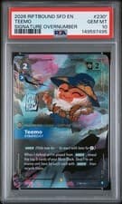 2026 Riftbound SFD English Teemo 230*/221 OVERNUMBER SIGNATURE PSA 10 GEM MT