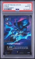 2026 RIFTBOUND LOL SPIRITFORGED 248 EZREAL PRODIGAL EXPLORER OVERNUMBER PSA 10