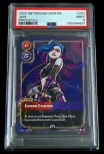 Riot Games Riftbound OGN 2025 Jinx Loose Cannon Prizewall Foil #251 PSA 9