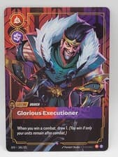 Draven Glorious Executioner 185/221 Foil NM Spiritforged Riftbound LoL Legend