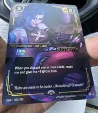Riftbound: Jinx Rebel RELEASE Promo GOLD Stamped Origins 202/298 Foil English NM
