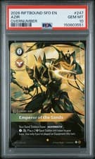 RIFTBOUND: LEAGUE SFD-SPIRITFORGED AZIR OVERNUMBER - EMPEROR OF THE SANDS PSA 10