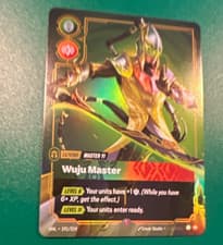 Riot Games Riftbound LoL TCG Wuju Master Master Yi 191/219 EN Unique Foil 1st