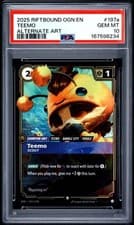 2025 RIFTBOUND OGN EN #197A TEEMO ALTERNATE ART PSA 10 (Q234