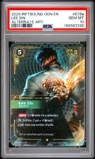 2025 RIFTBOUND: LEAGUE OF LEGENDS OGN-ORIGINS #078A LEE SIN - ASCETIC PSA 10