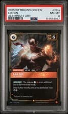 2025 RIFTBOUND: LEAGUE OF LEGENDS OGN-ORIGINS #151A LEE SIN - CENTERED PSA 8