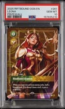 Riftbound Leona Radiant Dawn Plated Metal Prizewall Origins 261/298 PSA 10