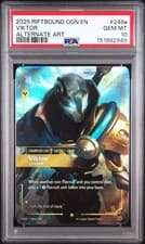 2025 RIFTBOUND: LEAGUE OF LEGENDS OGN-ORIGINS #246A VIKTOR - LEADER PSA 10