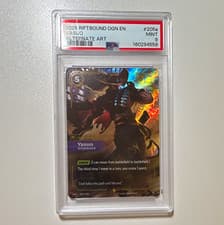 PSA 9 Yasuo #205a 2025 OGN Riftbound League of Legends TCG Alt Art Foil